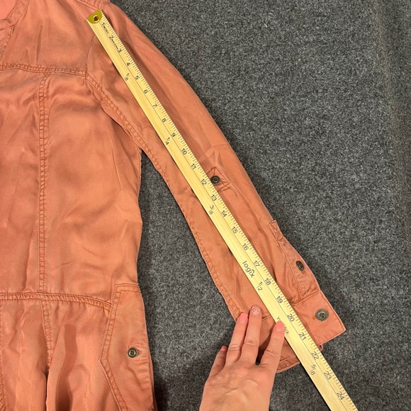 Anthropologie Holding Horses Comfy Boho Shirt Dress Rose Pink High Low Sz 8 - Picture 5 of 12